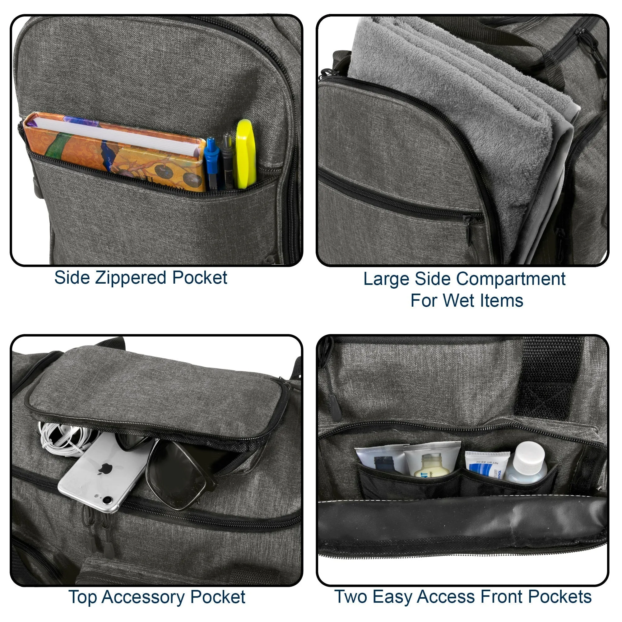20 Inch Reflective Strip Duffle Bag