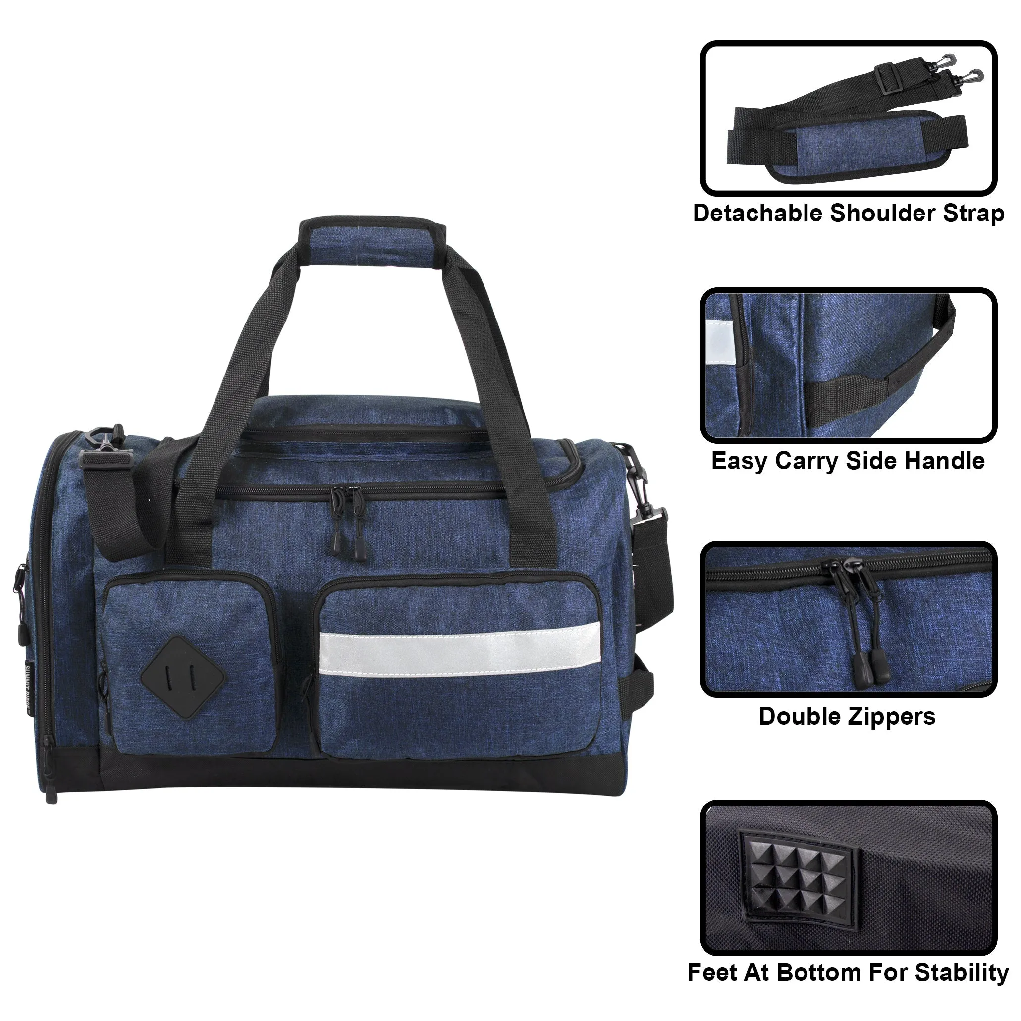 20 Inch Reflective Strip Duffle Bag