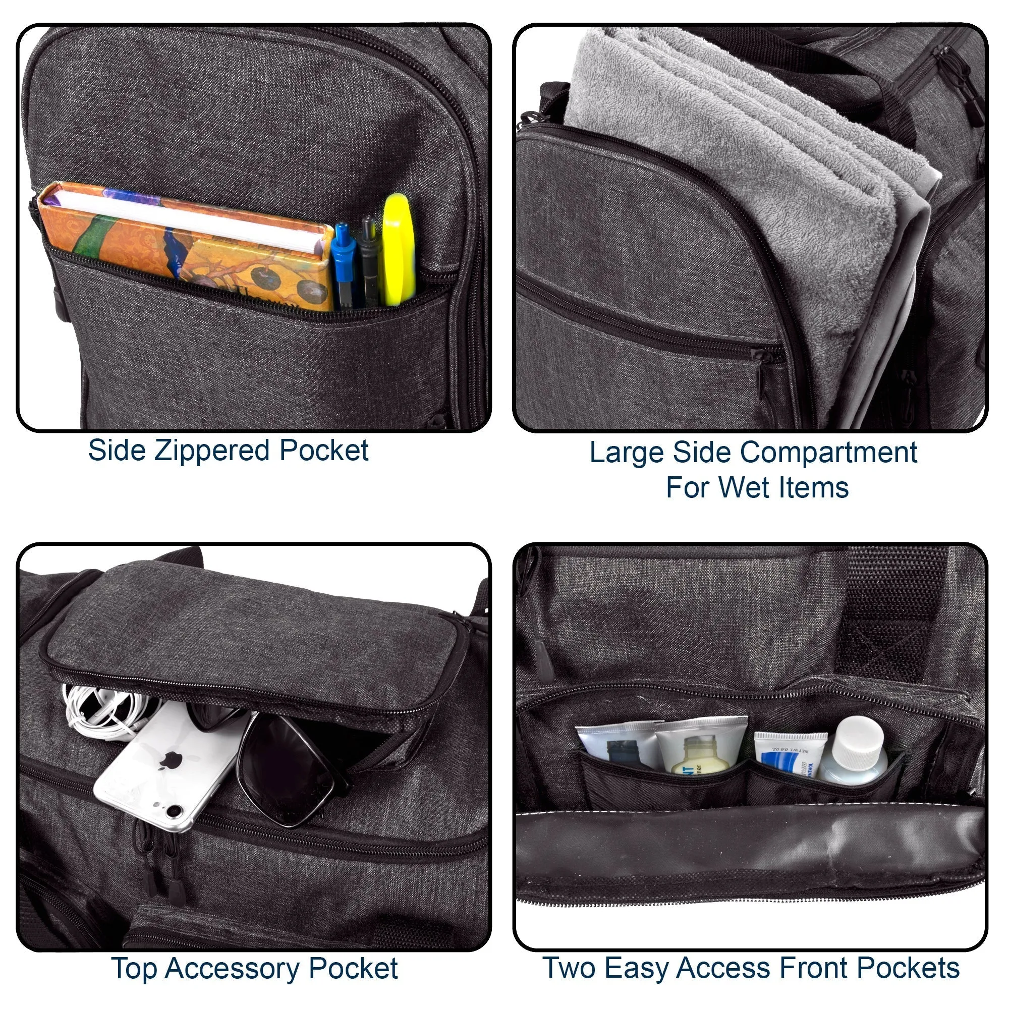 20 Inch Reflective Strip Duffle Bag