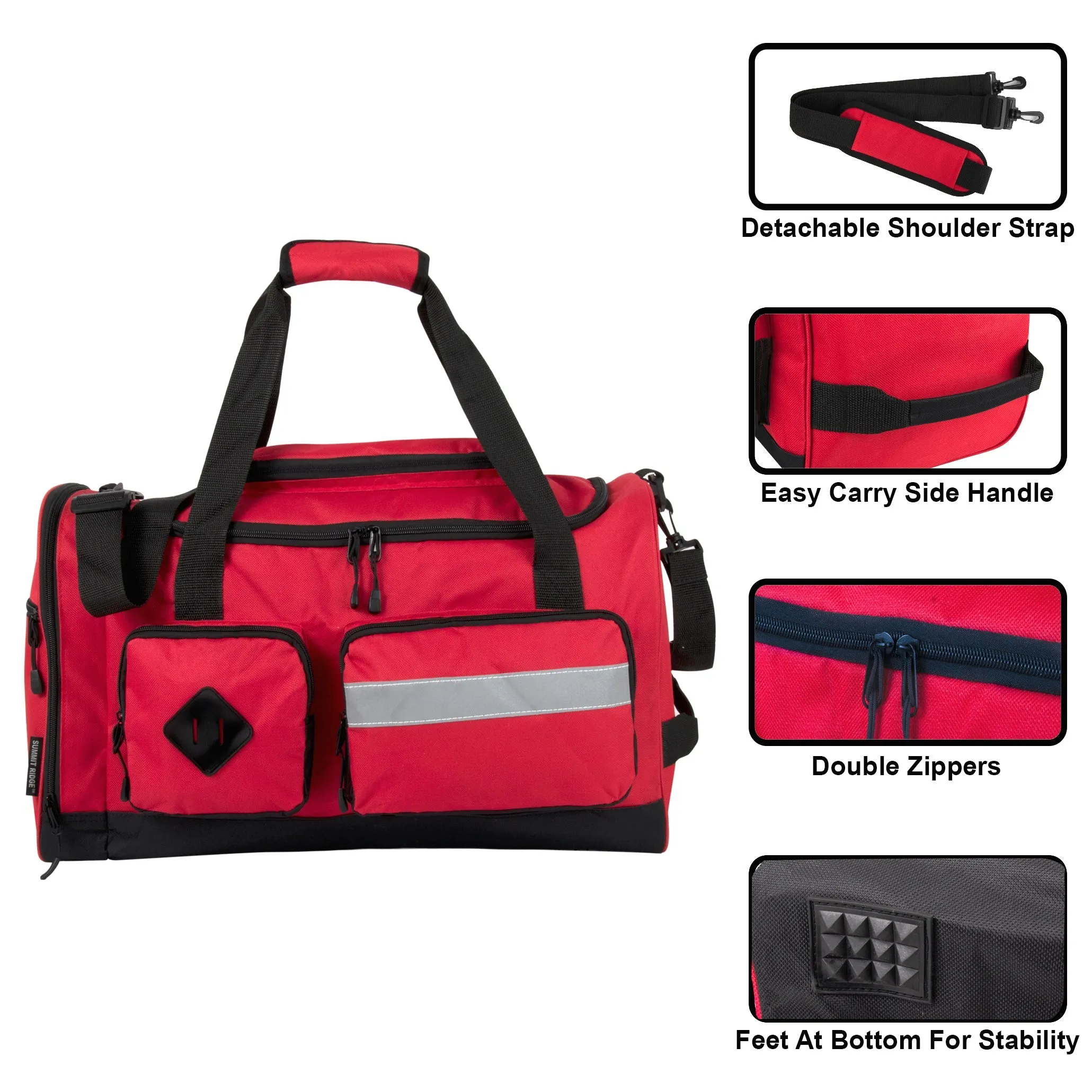 20 Inch Reflective Strip Duffle Bag