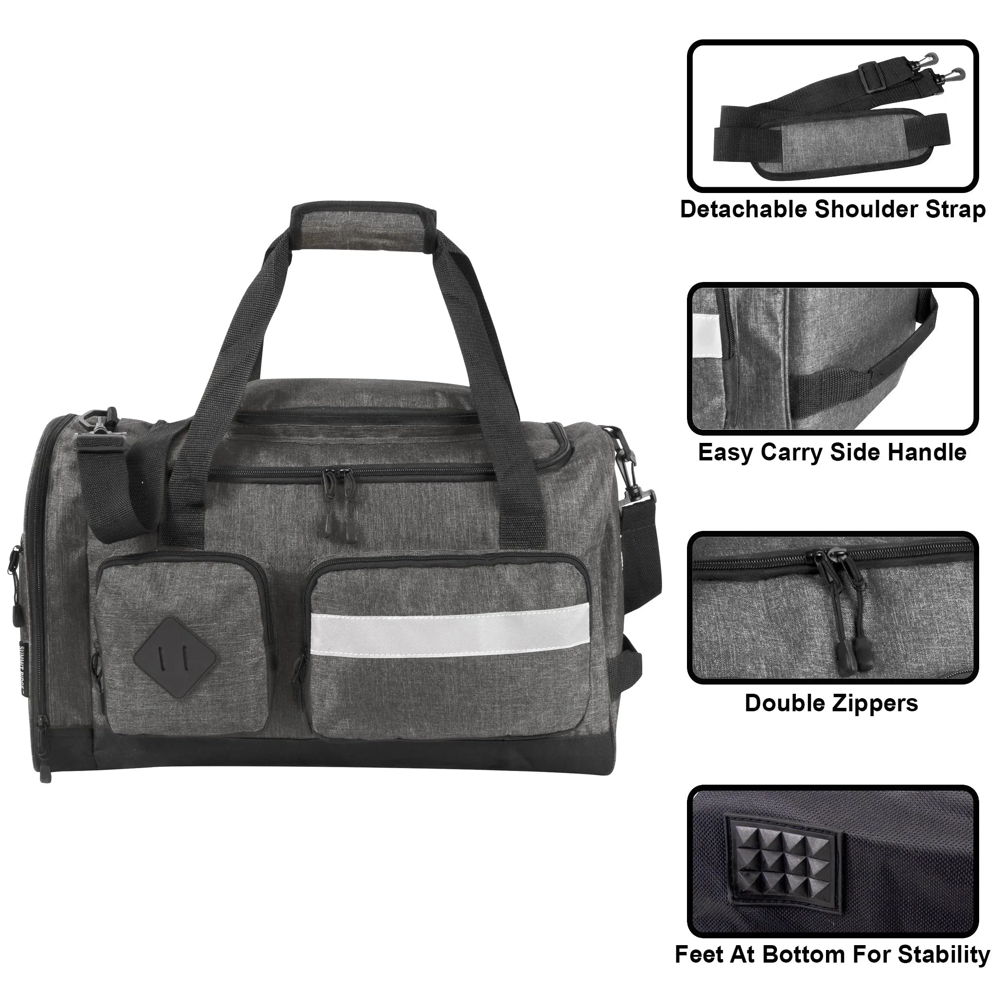 20 Inch Reflective Strip Duffle Bag