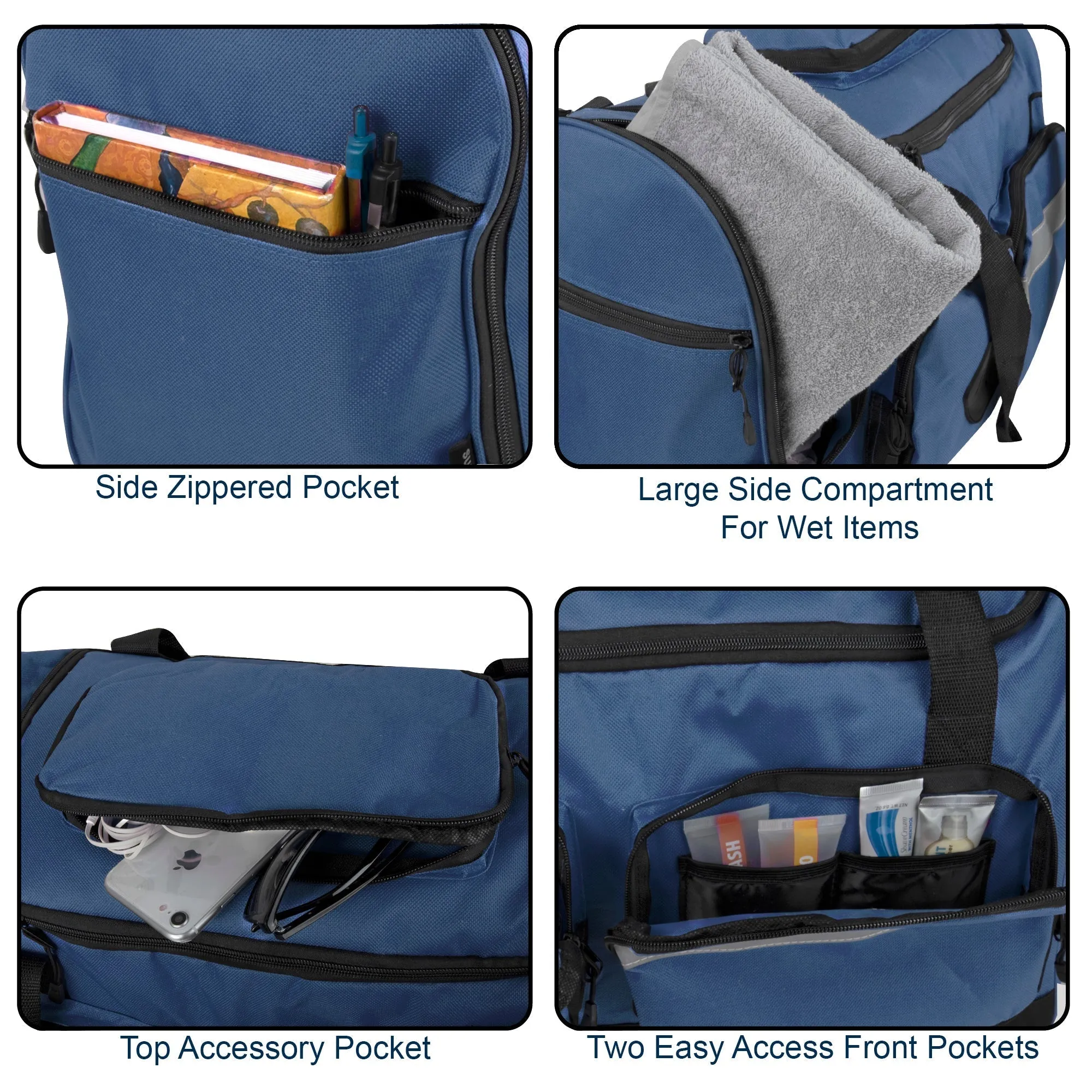 20 Inch Reflective Strip Duffle Bag