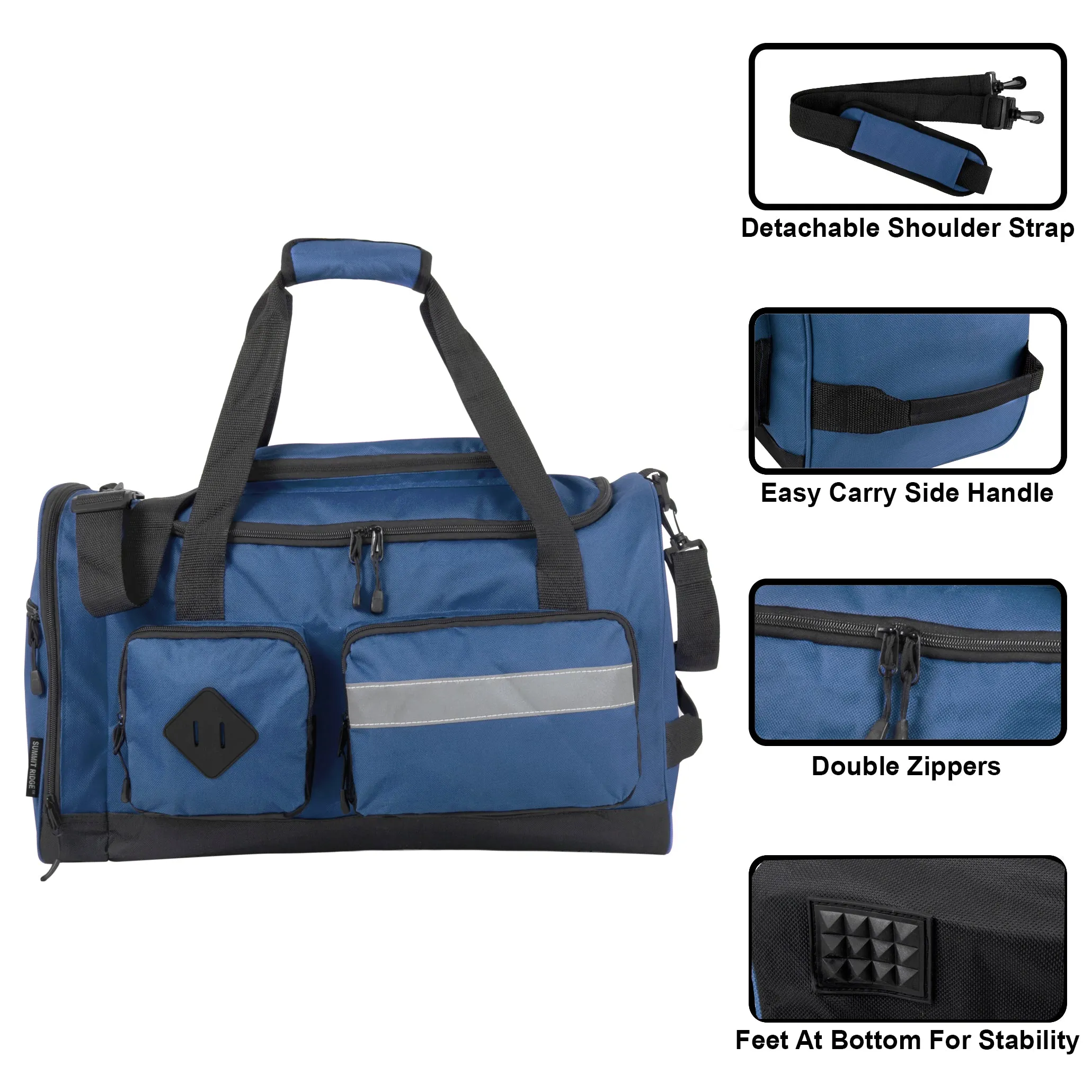 20 Inch Reflective Strip Duffle Bag