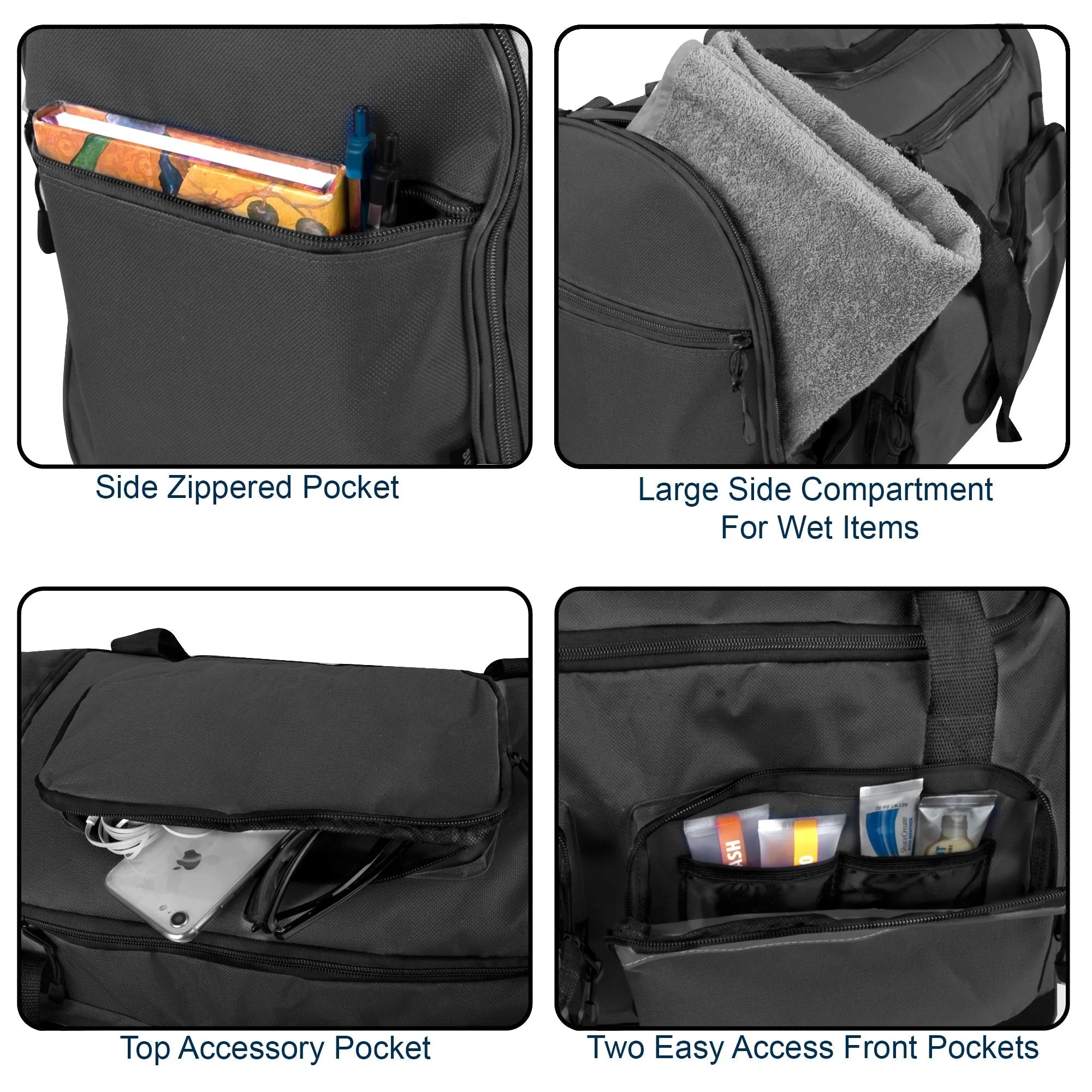 20 Inch Reflective Strip Duffle Bag