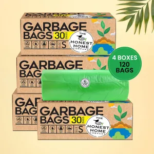 Biodegradable Garbage Bags |  Small | 30 Bags | Set of 4