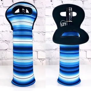 BLUE SERAPE WINE BOTTLE TOTE - LIMITED EDITION*
