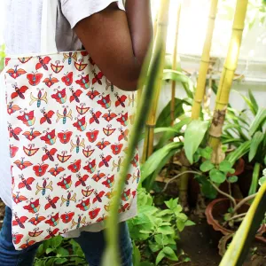 Butterfly Pattern Tote Bag