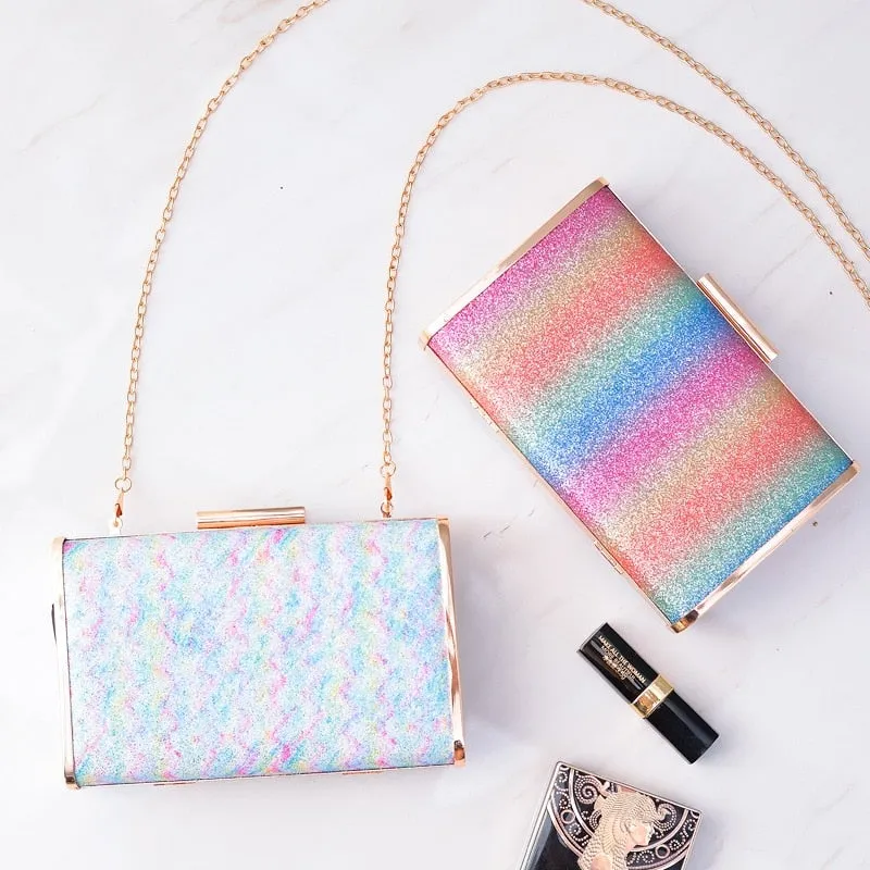 Candy Color Box Party Clutch Purses  and Handbags for Women Chic