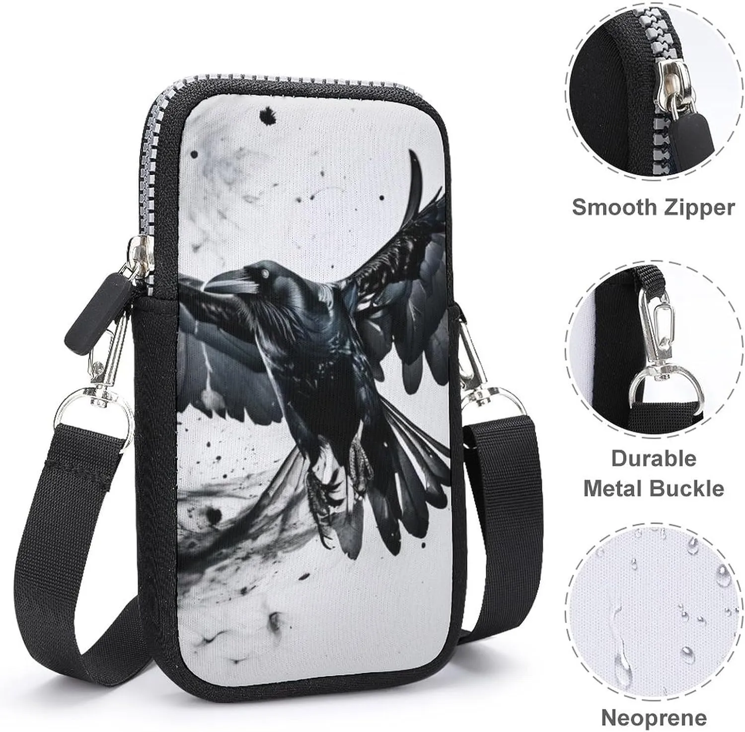 Cool Phone Purse for Men, Portable Phone Pouch for Commuting, Running, Slim Waterproof Crossbody Pack