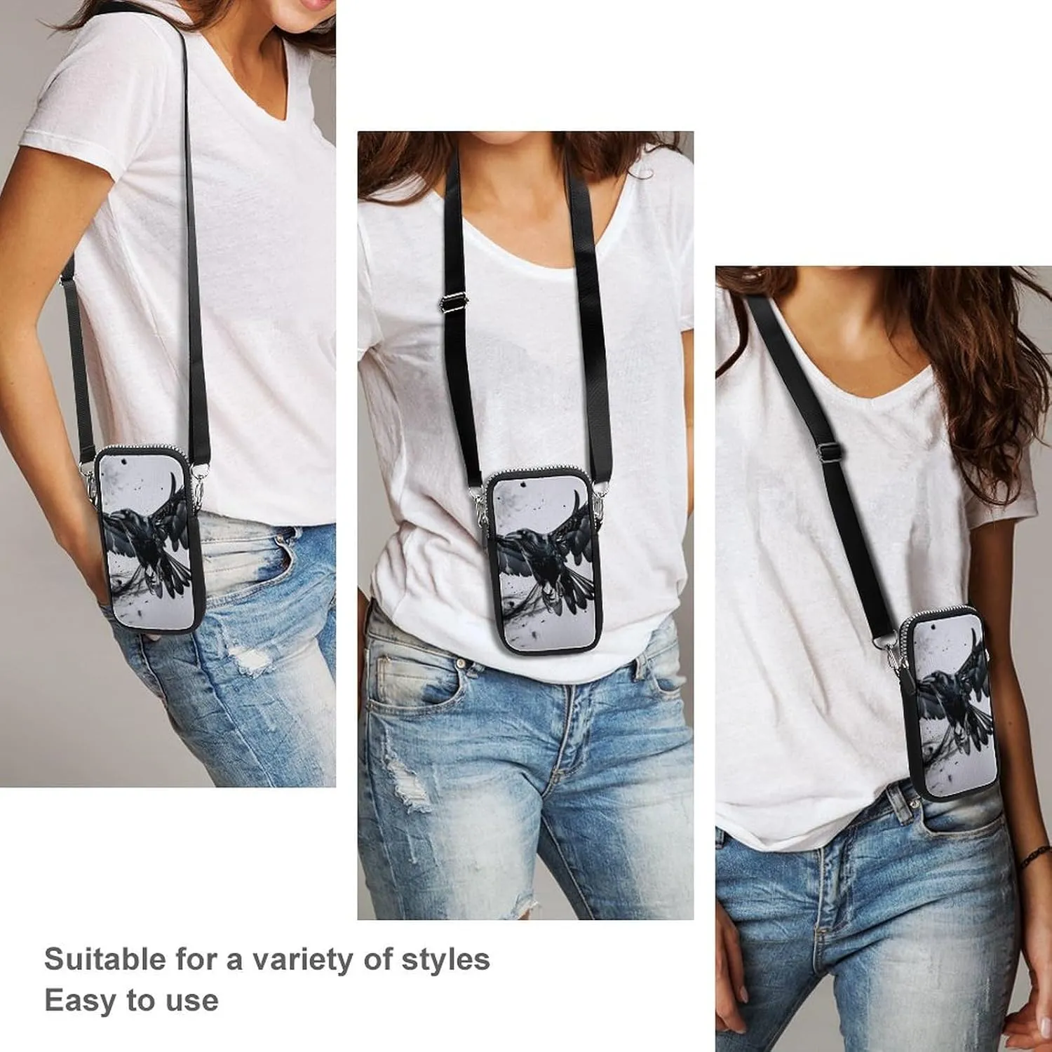 Cool Phone Purse for Men, Portable Phone Pouch for Commuting, Running, Slim Waterproof Crossbody Pack