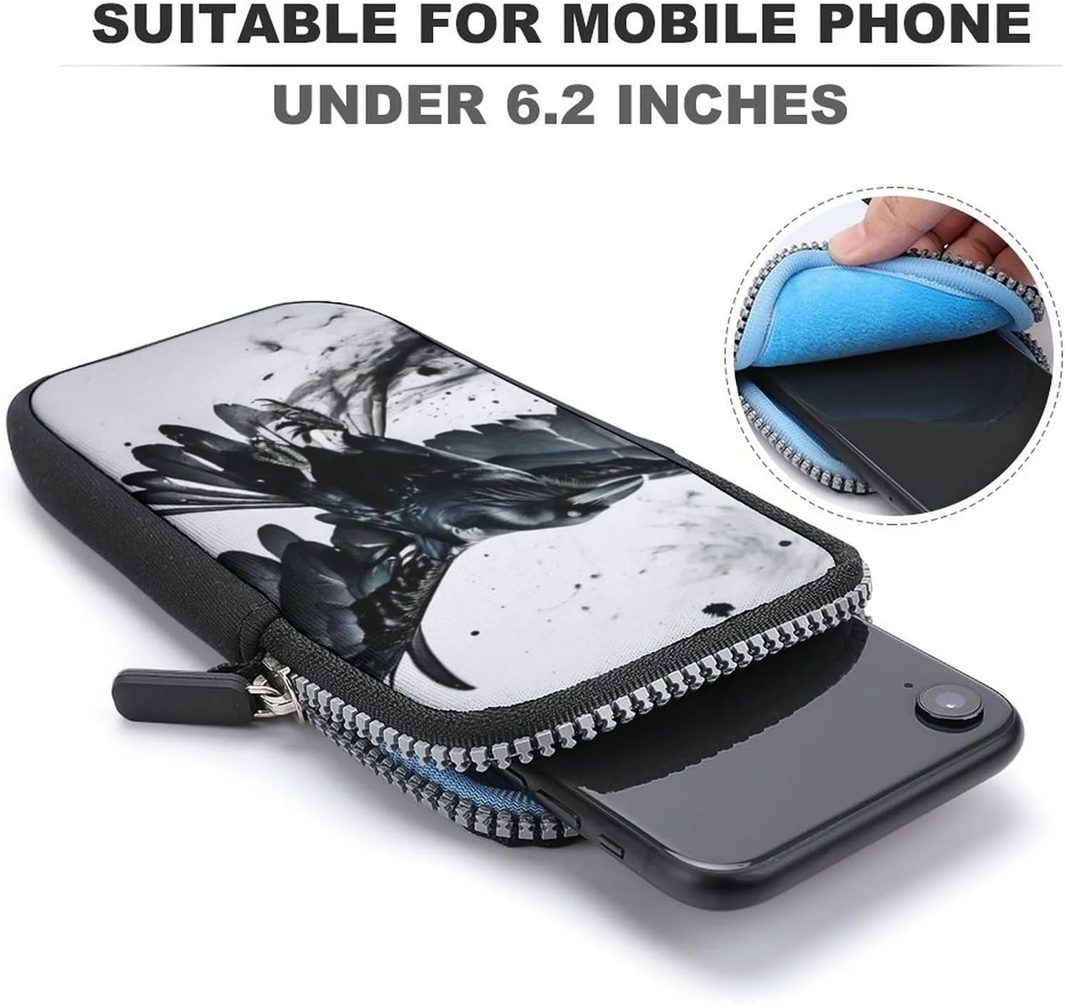 Cool Phone Purse for Men, Portable Phone Pouch for Commuting, Running, Slim Waterproof Crossbody Pack