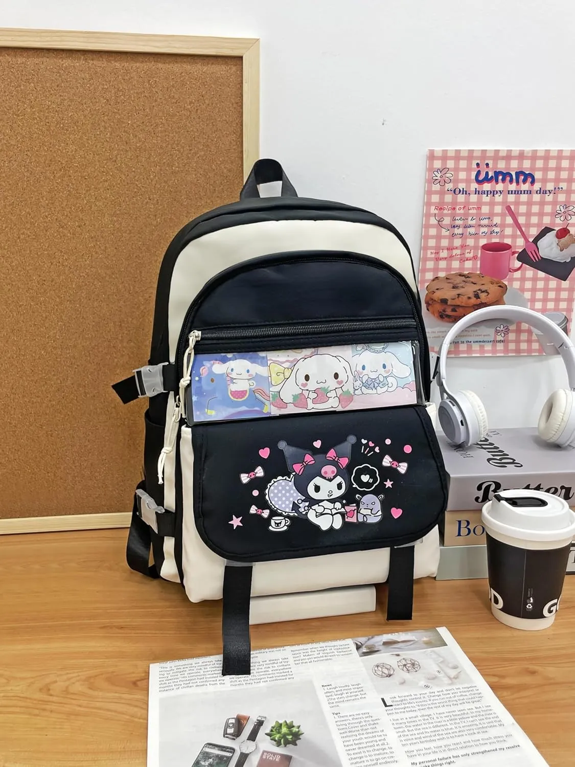Cute Backpack for Women Men, Ita Bag Kawaii Backpack Itabag Grunge Y2K Daypack Shoulder Bag Bookbag Kawaii Backpacks