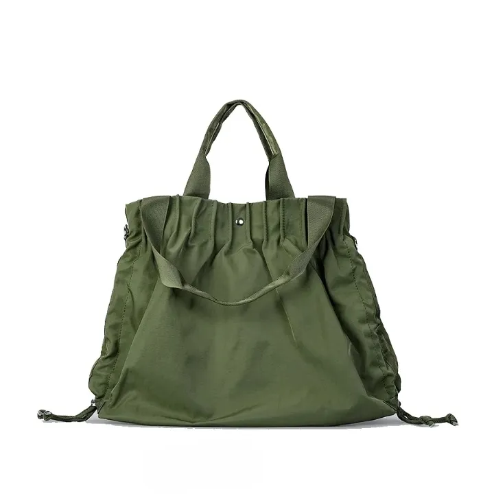 Edite Ruched Detail Nylon Tote