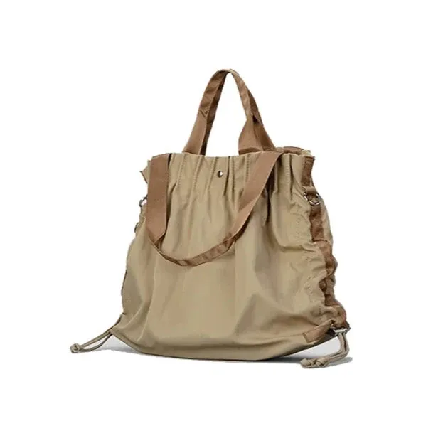 Edite Ruched Detail Nylon Tote