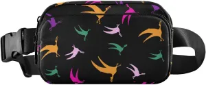 Flying Pterodactyl Fanny Pack for Men Women,Crossbody Waist Bag Pack with Adjustable Strap Mini Belt Bag for Running Cycling