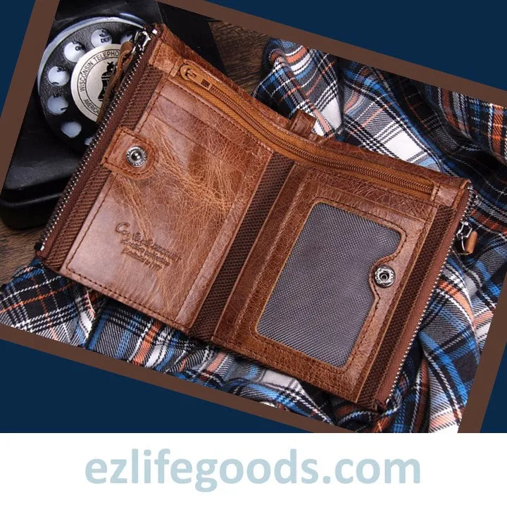Genuine Cowhide Leather Wallet For Men