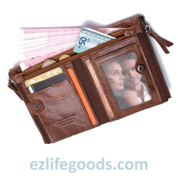 Genuine Cowhide Leather Wallet For Men