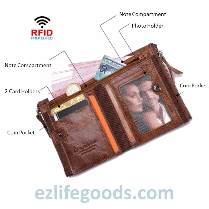 Genuine Cowhide Leather Wallet For Men