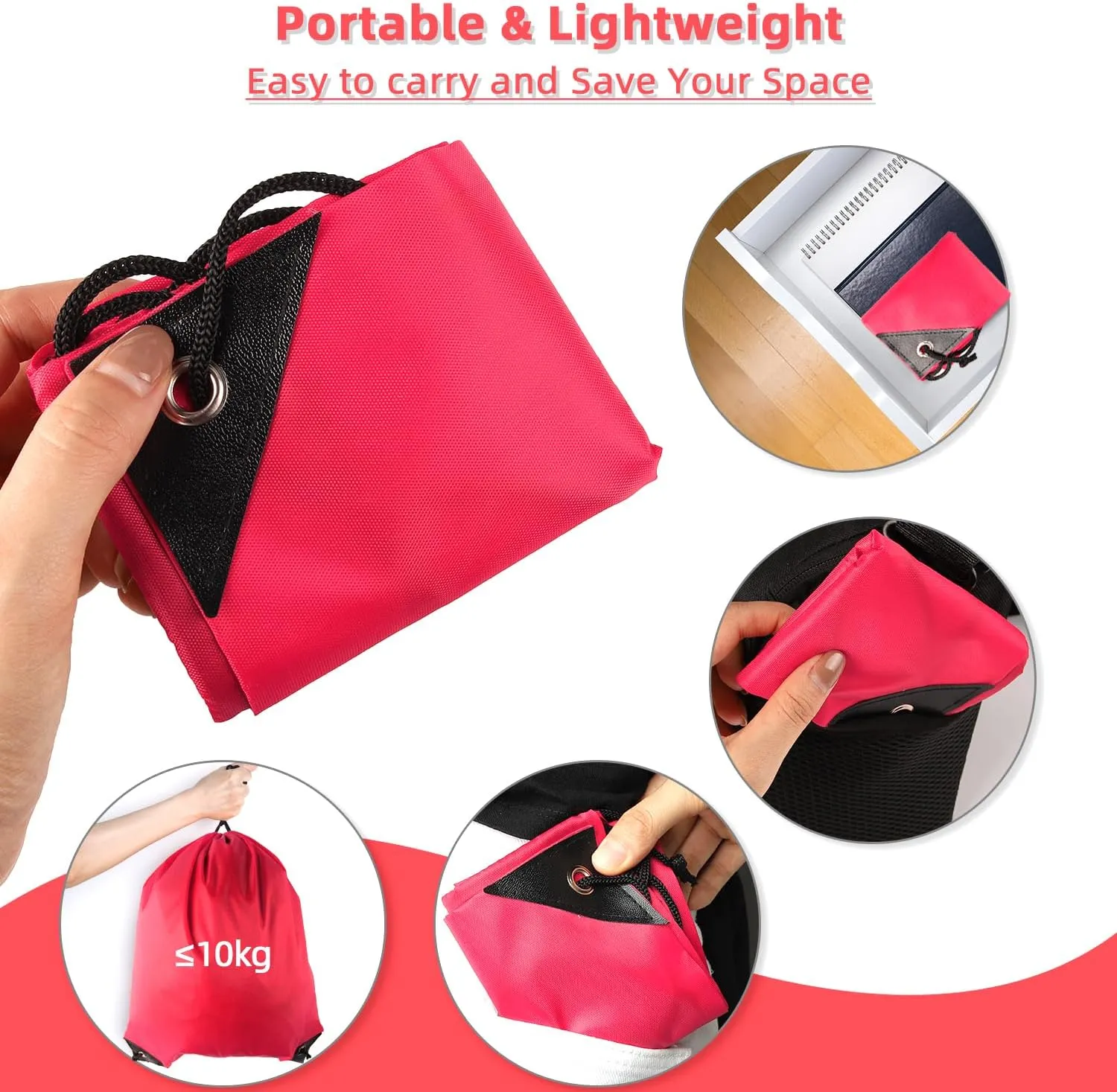 GoodtoU Drawstring Backpacks, Nylon Backpack Cinch Sack Drawstring Gym Bag for Sport, Traveling, Team (20Pcs, Cherry)