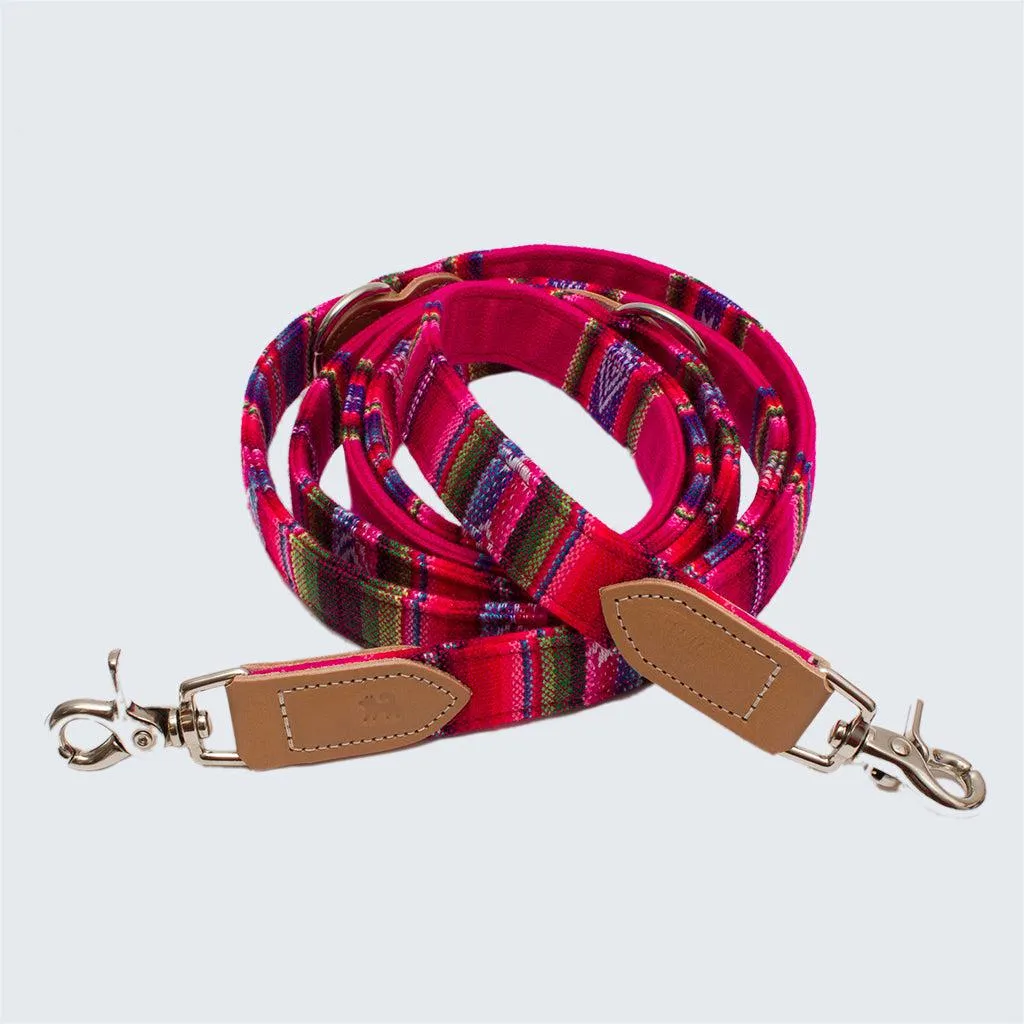 Inca Pink Hands Free (Coupler) Dog Lead