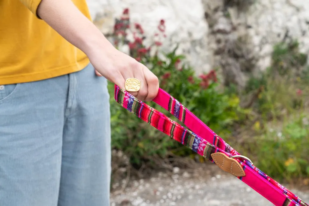 Inca Pink Hands Free (Coupler) Dog Lead