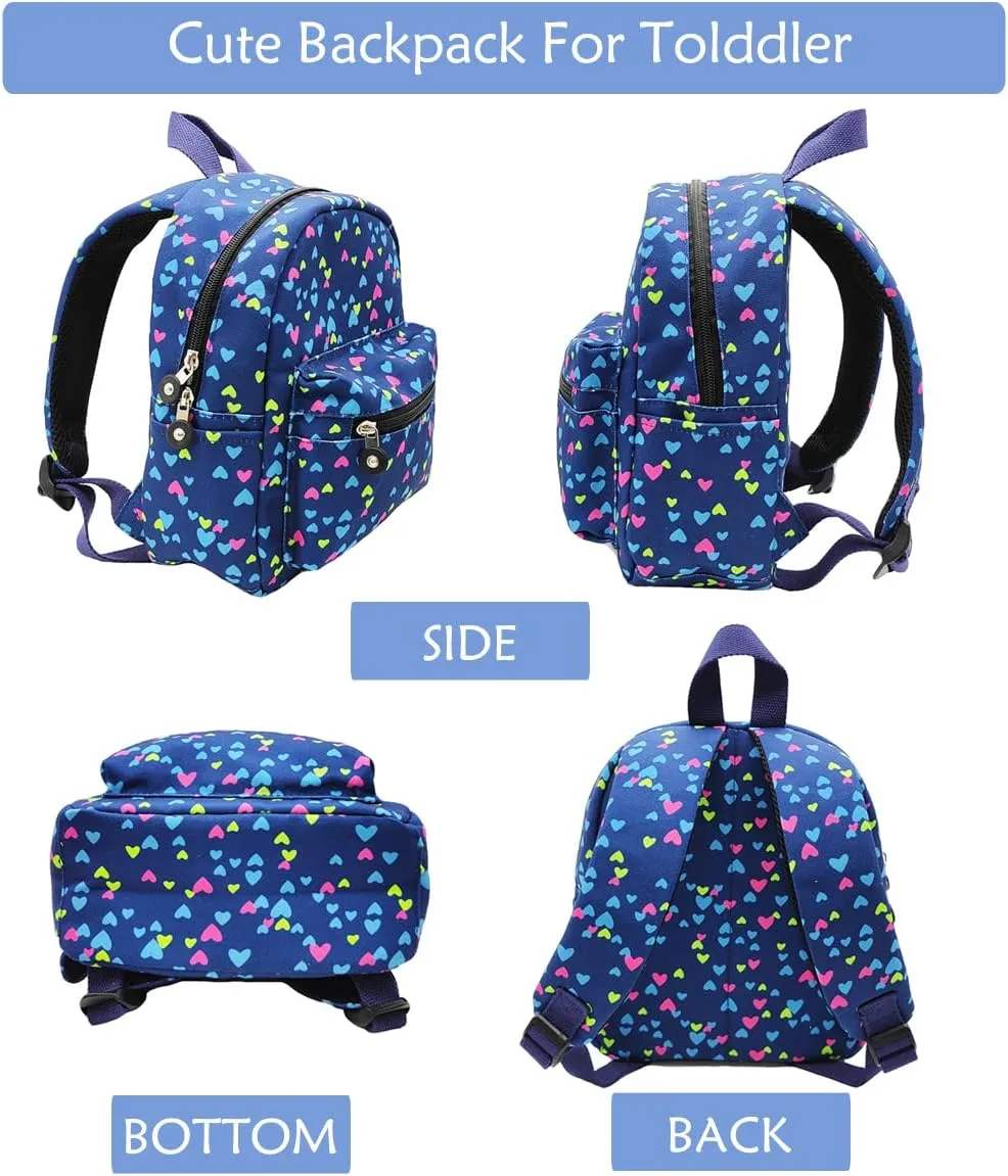 Kids Small Backpack Baby Girls Toddler Child Nursery Girl Mini School Bags Travel Backpacks Book bag Blue