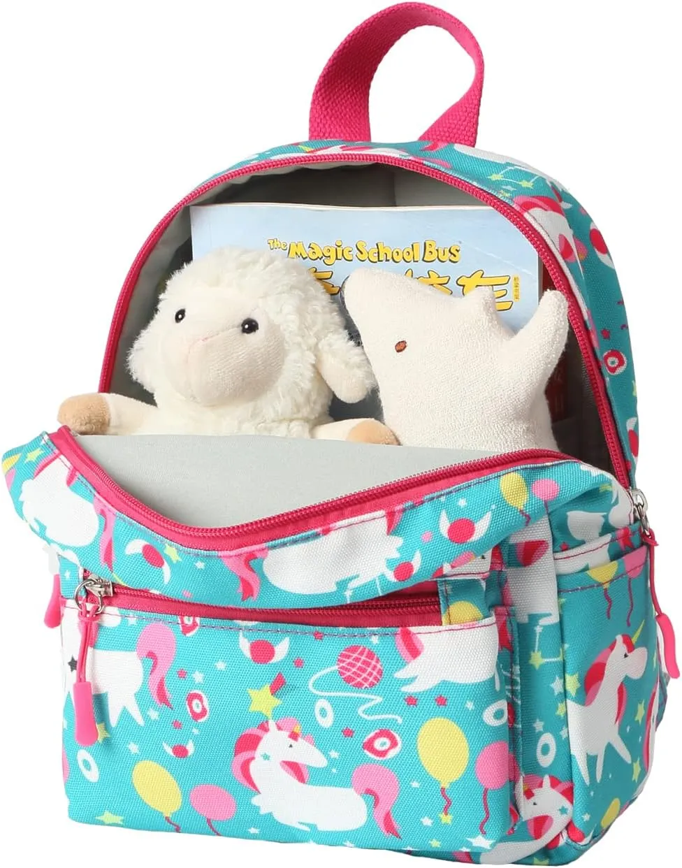 Kids Small Backpack for Toddler Girls and Boys Baby Child Mini School Bags Nursery Preschool Backpacks with Chest Strap (Lovely Unicorn)