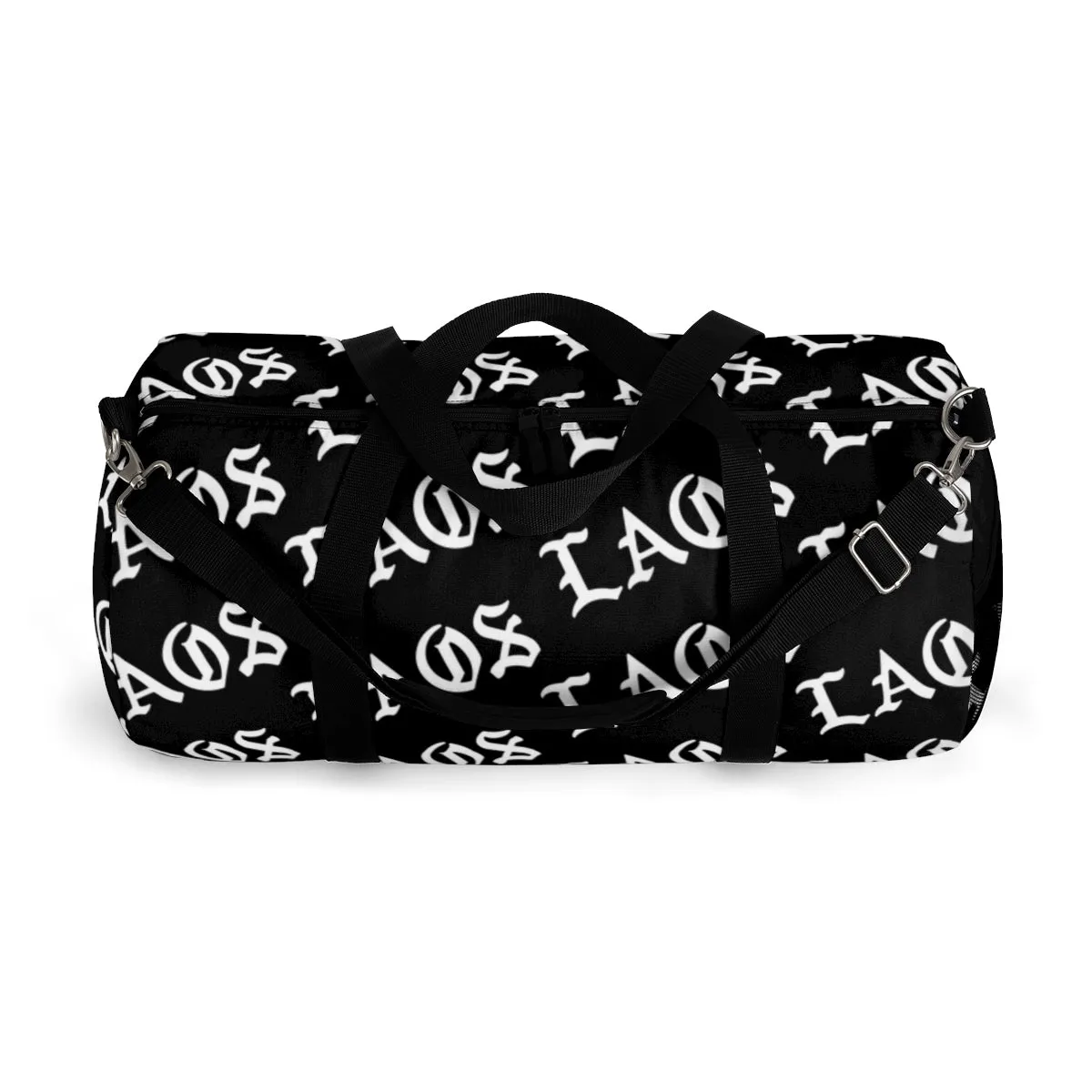 Laos Old English All-Over Duffle Bag
