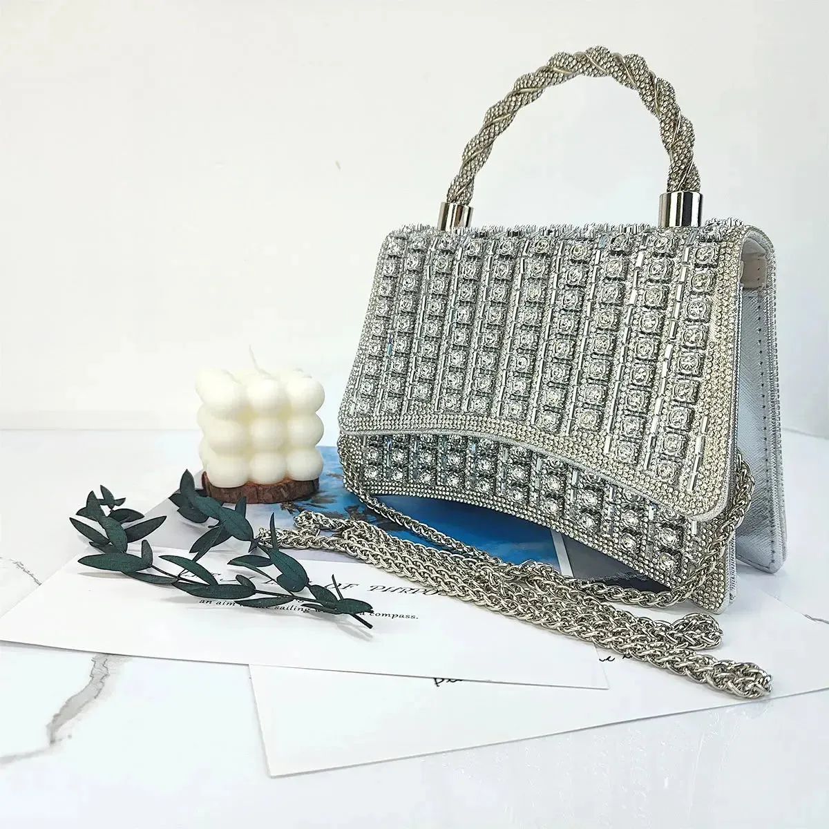 Lightweight Purses for Women Colored Rhinestone Tote Bag Besigner Luxury Bag Lightweight Purses for Women For Party Exquisite Fashion Crossbody Bags