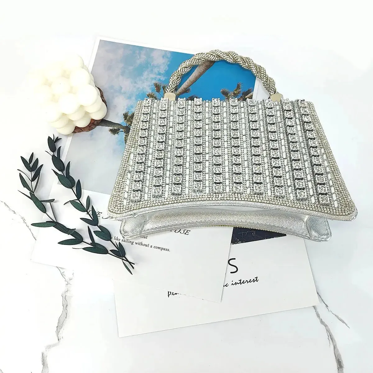Lightweight Purses for Women Colored Rhinestone Tote Bag Besigner Luxury Bag Lightweight Purses for Women For Party Exquisite Fashion Crossbody Bags