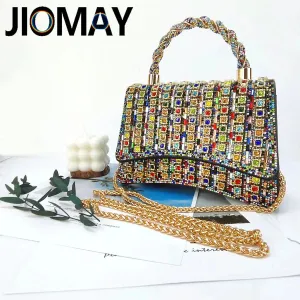 Lightweight Purses for Women Colored Rhinestone Tote Bag Besigner Luxury Bag Lightweight Purses for Women For Party Exquisite Fashion Crossbody Bags