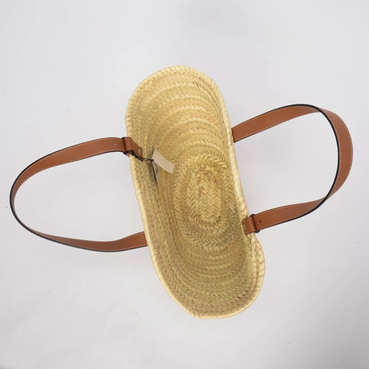 Loewe Tan Raffia Medium Basket Tote