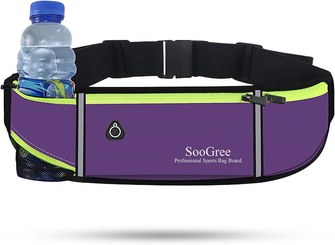 Men Women Running Belts,Slim Sport Belts,Waterproof Running Fanny Pack,Waterproof Running Waist Packs with Reflective Strip,Runner Belt for Running Walking Cycling Camping Gym (Purple)