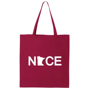 Minnesota NICE Canvas Tote Bag