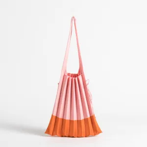 Mona Accordion Pleats Knit Shopper Bags