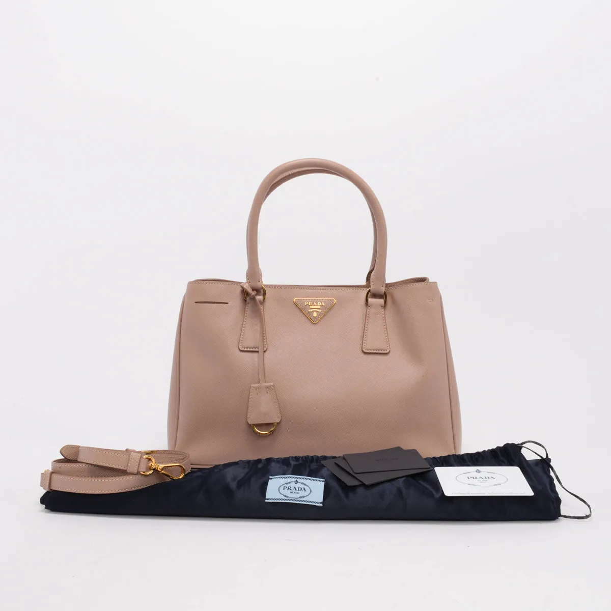 Prada Cammeo Saffiano Lux Small Tote