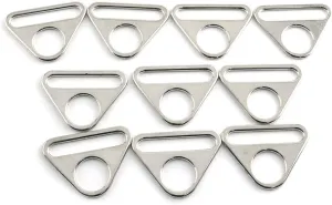 Pro Bamboo Kitchen 10PCS 1-1/2Inch Swivel Clip D Ring Buckles Snap Hook Adjuster Triangle with Bar