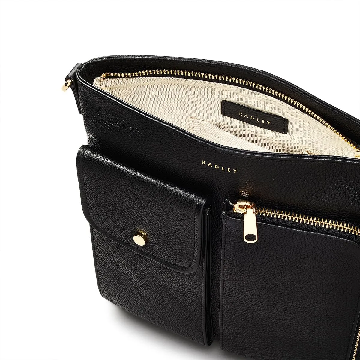 RADLEY London Selby Crescent Womens Small Leather Ziptop Crossbody Bag