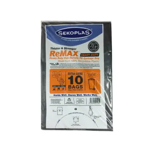 Sekoplas Remax Heavy Duty HDPE Garbage Bags XL 10pcs/pack