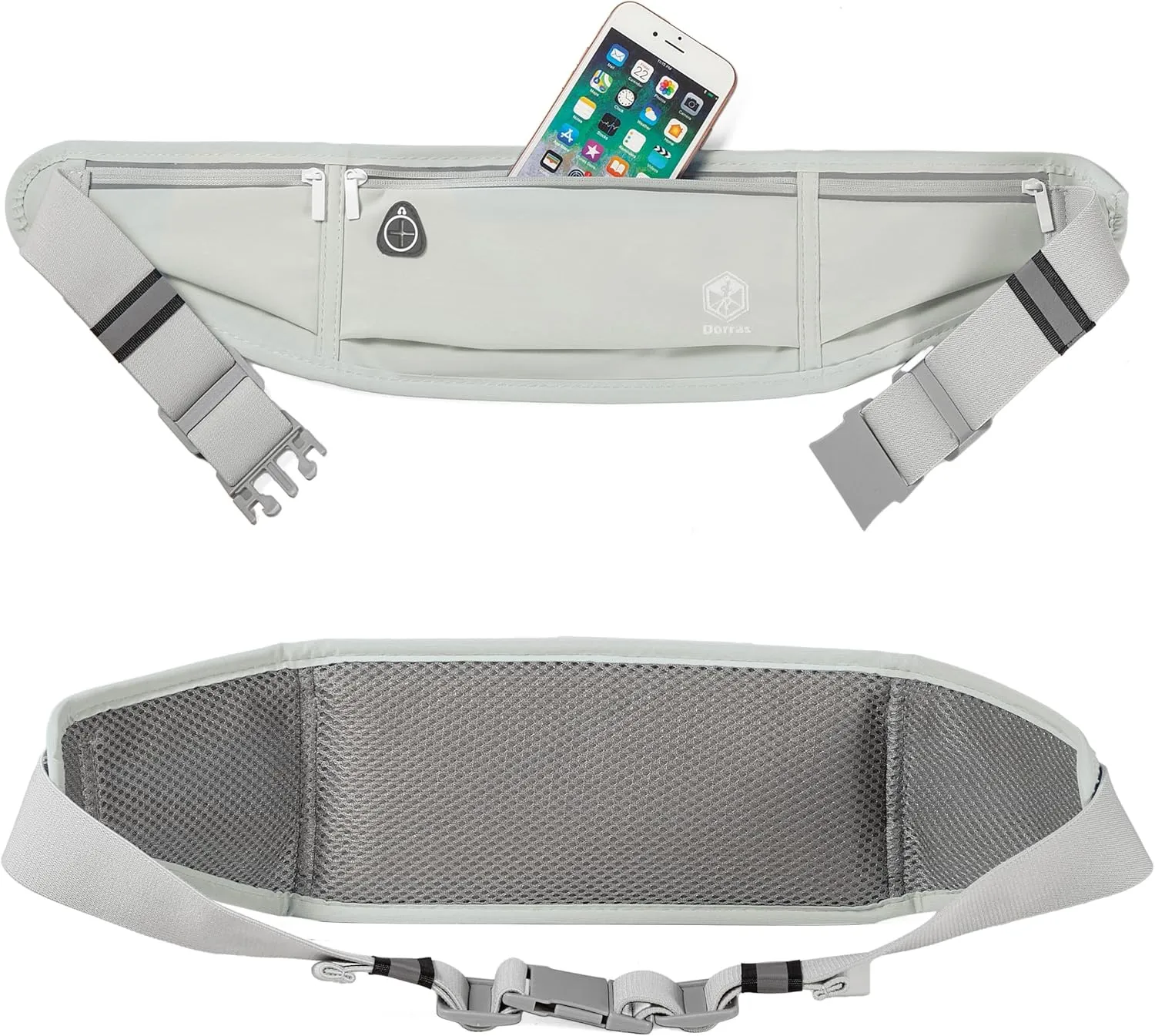 Slim Running Belt Fanny Pack for Women & Men, Running Phone Holder Runners Belt Waist Pack Bag for Running Hiking Sports