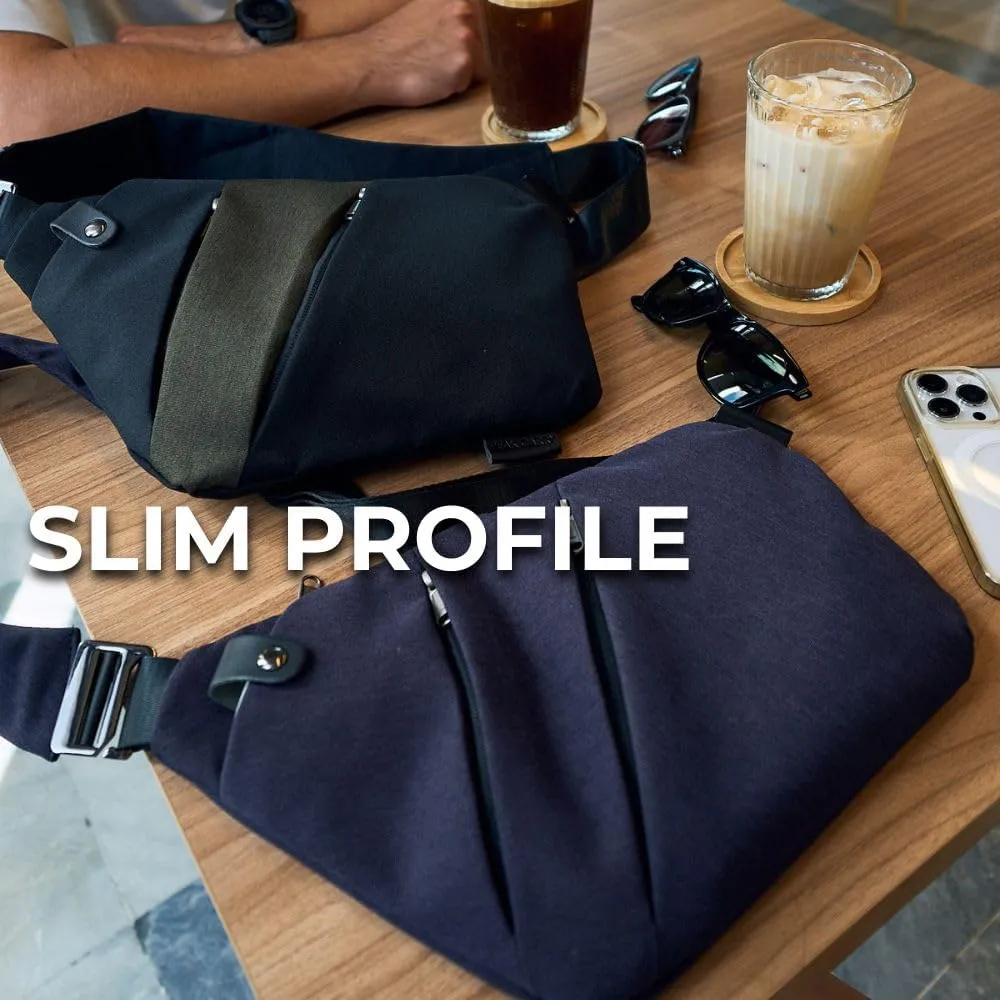 The Original Slim Carry The Slim Carry Slim Carry Crossbody Bag Anti-Theft Brown