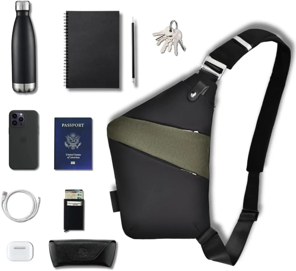 The Original Slim Carry The Slim Carry Slim Carry Crossbody Bag Anti-Theft Brown