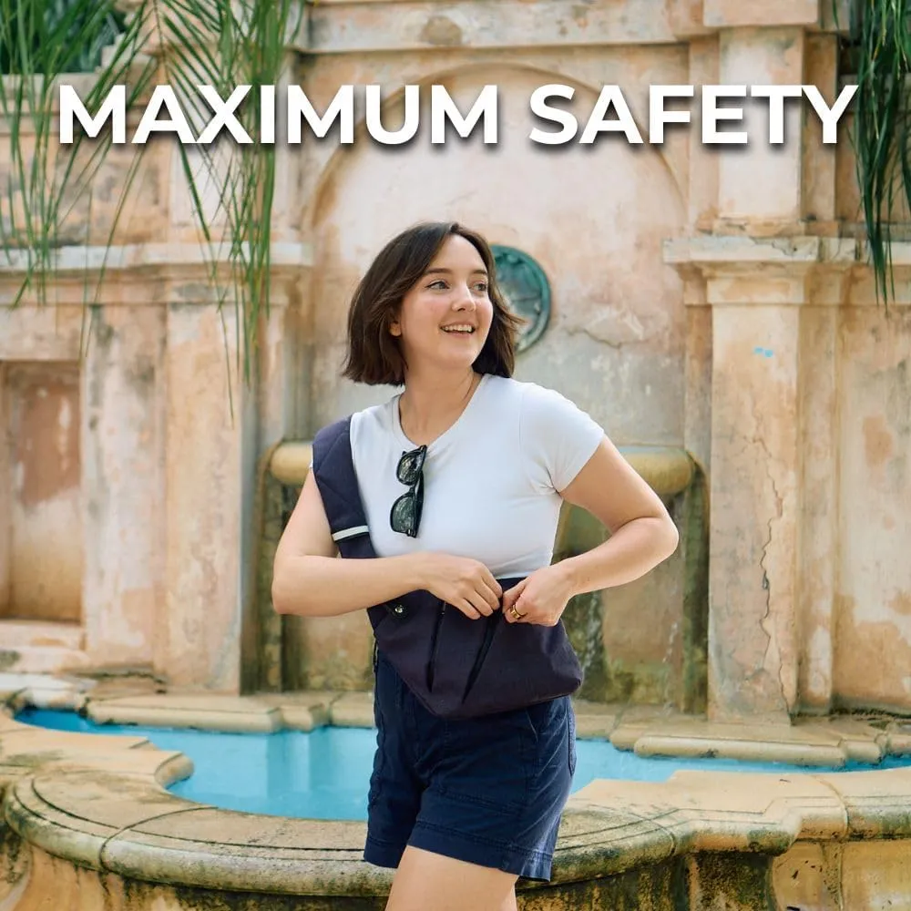 The Original Slim Carry The Slim Carry Slim Carry Crossbody Bag Anti-Theft Brown