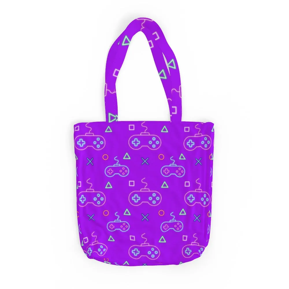 Tote Bag - Gaming Neon Purple