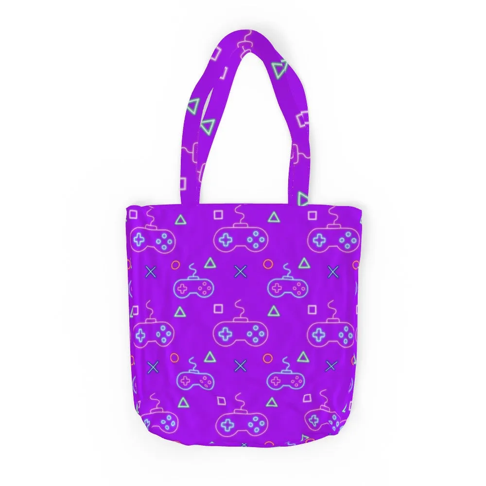 Tote Bag - Gaming Neon Purple