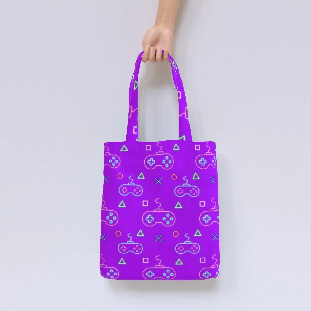 Tote Bag - Gaming Neon Purple