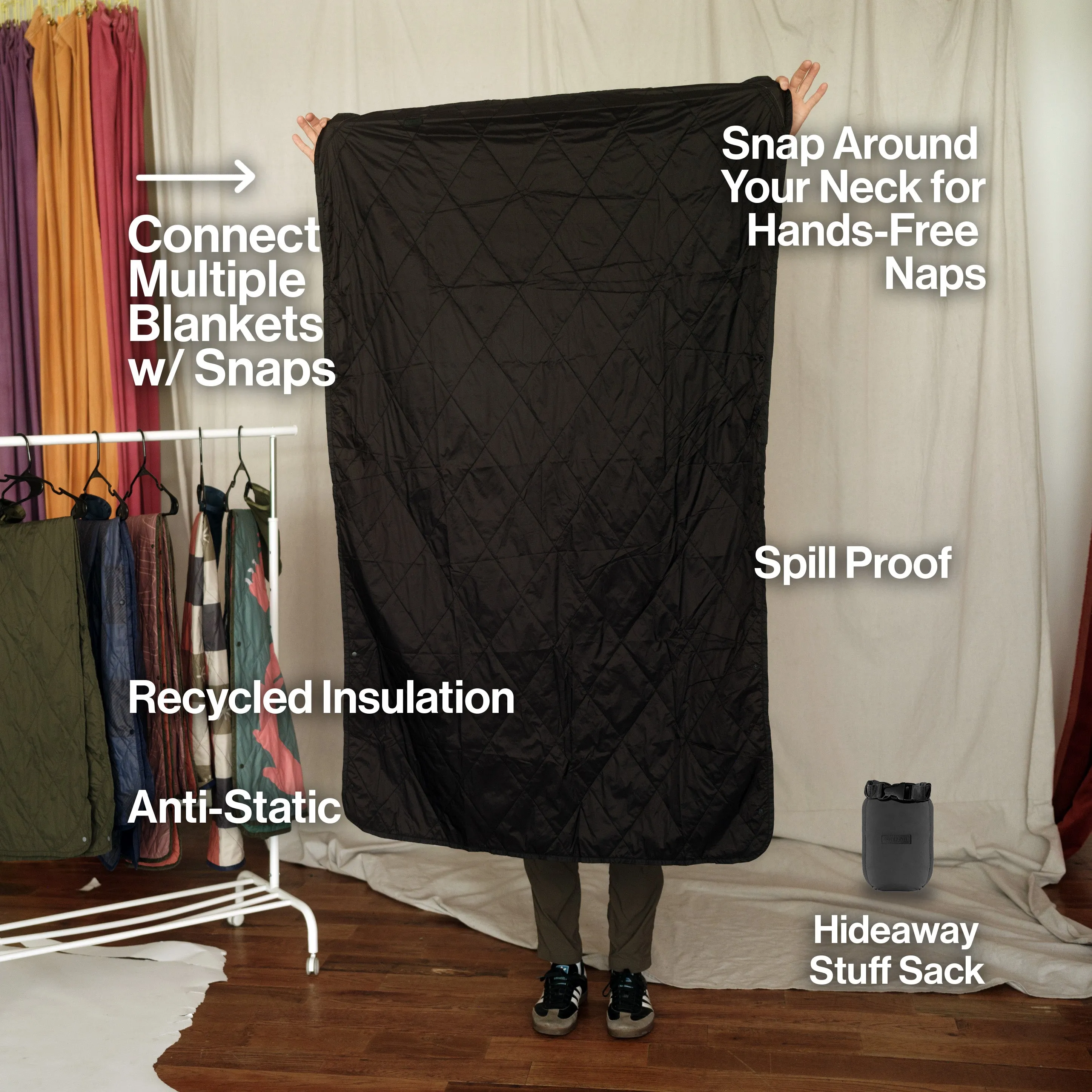 UltraPak™ Everyday Blanket - More Packable & Puffy | Black