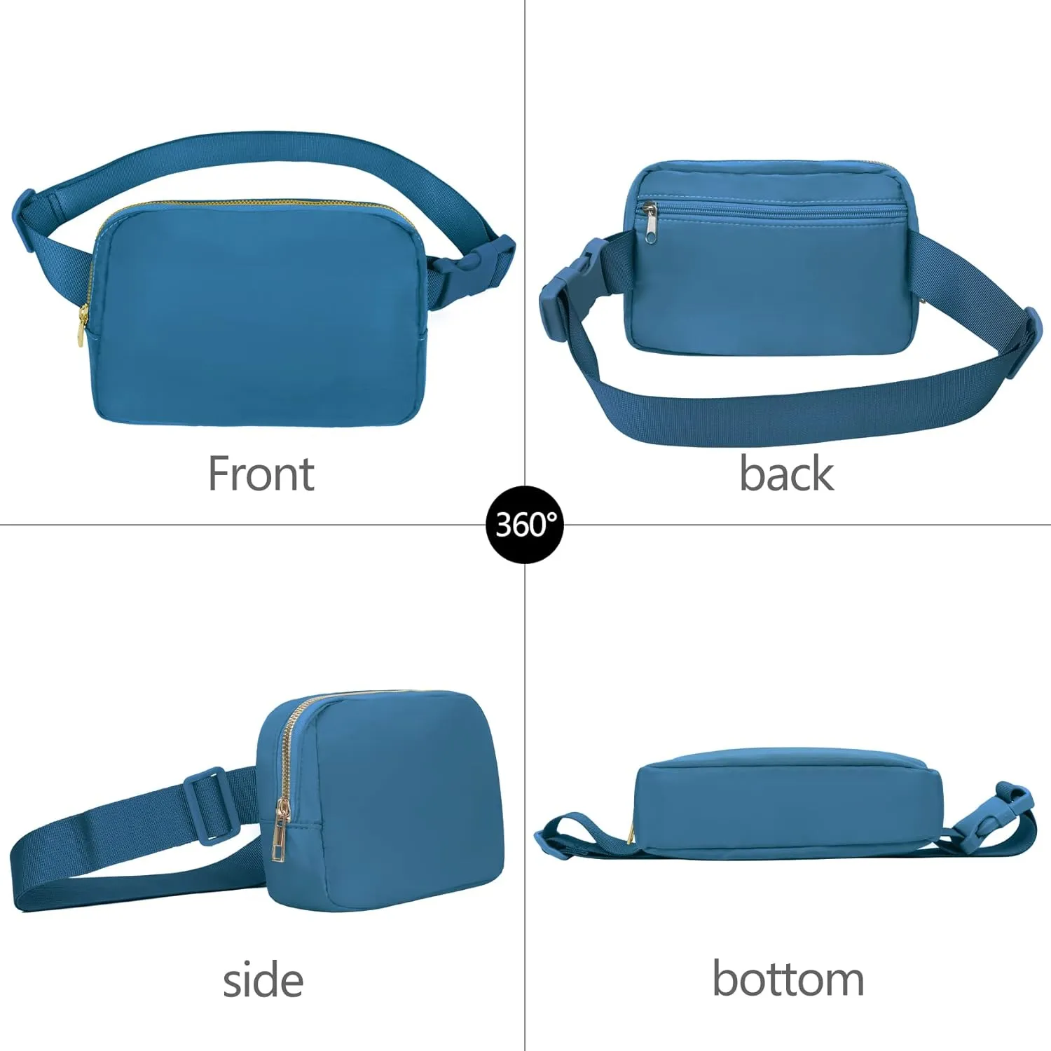 VOROLO Fanny Pack For Women And Men Crossbody Bag Belt Bag with Adjustable Strap Graduation Gifts Blue