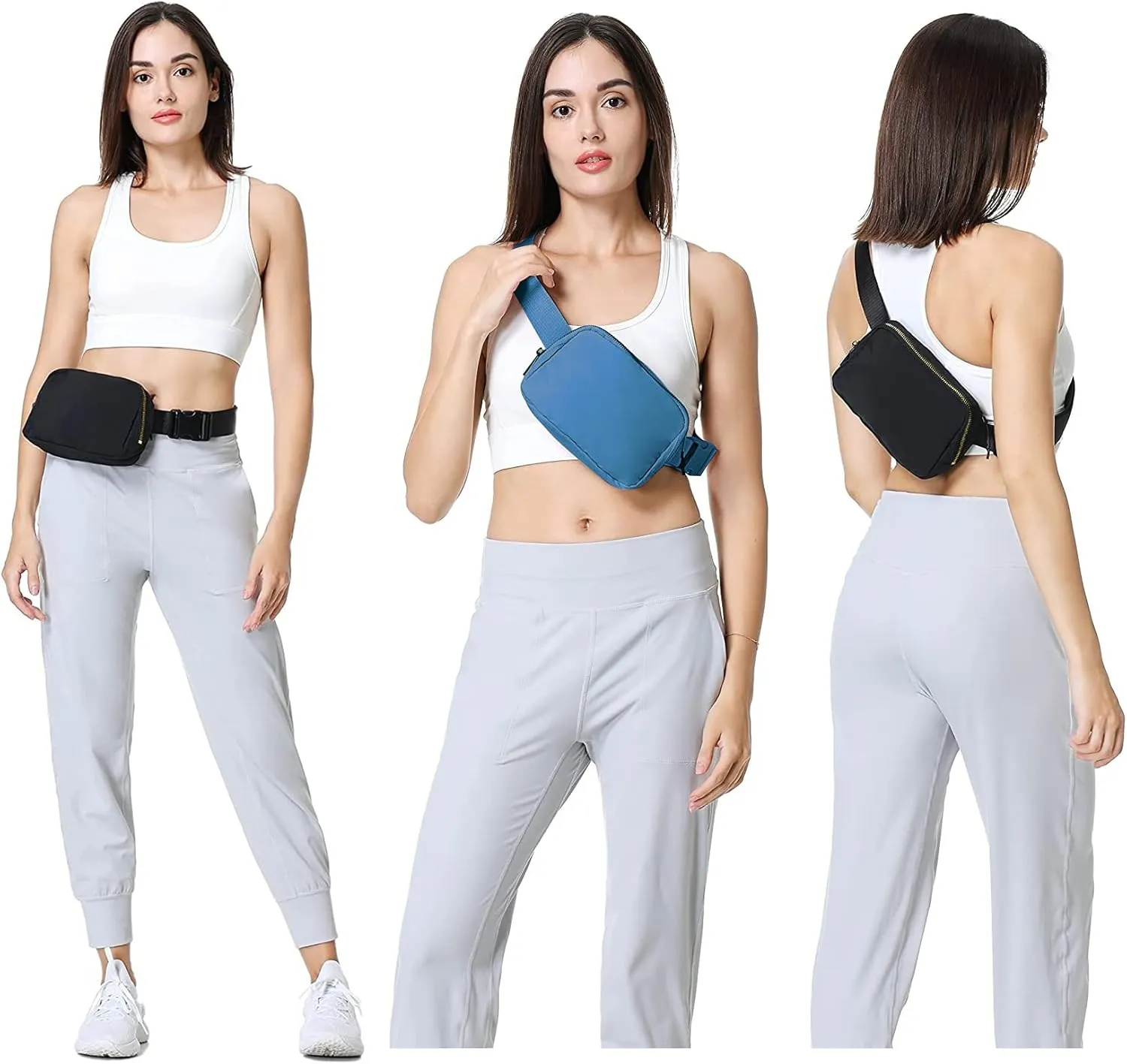 VOROLO Fanny Pack For Women And Men Crossbody Bag Belt Bag with Adjustable Strap Graduation Gifts Blue