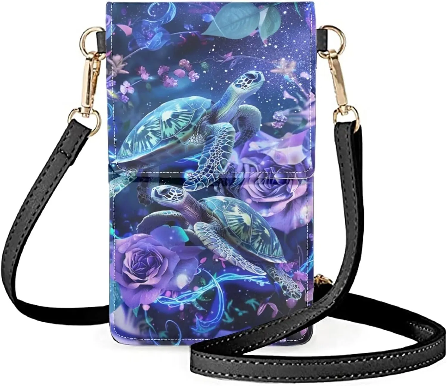 WELLFLYHOM Mini Touchscreen Crossbody Phone Bags for Women with Card Slots Shoulder Bag Purse Leather
